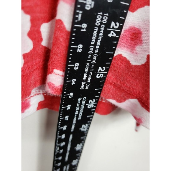 Philosophy 2XL Women's Short Sleeve V-Neck Shirt Ditsy Floral pima Cotton Blouse - Picture 3 of 6